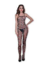 Kaamastra hollow printedΒ bodystockings & Free Thong
